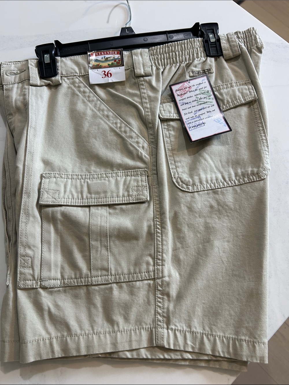 Weekenders Men’s Khaki Cargo Shorts - Light Beige
